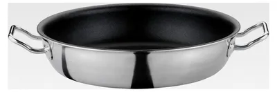 Produktbild von Vulcano Classic Servierpfanne 24 cm | Edelstahl | 7 cm hoher Rand | Antihaftbeschichtet | Induktionsgeeignet | 5-Lagen-Mehrschichtmaterial | ofenfeste Bratpfanne