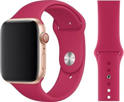 Produktbild von Original Apple Sport Armband S/M 42/44/45mm MWUN2ZM/A Pomegranate