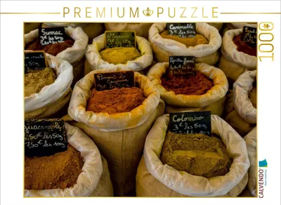 Produktbild von Calvendo Provence - Gewürze auf dem Markt von Goult 1000 Teile Puzzle quer 640x480mm, Seethaler Thomas; 7381819