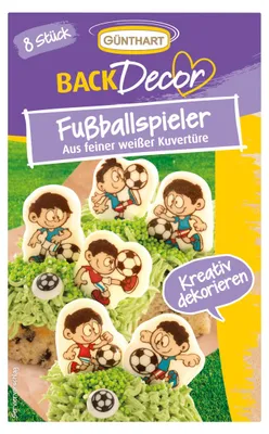 Zdjęcie produktu dla Günthart dekoracja z białej czekolady z barwnikiem opakowanie 18g