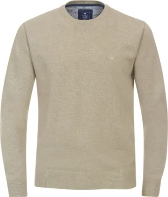 Produktbild von REDMOND Casual Herren Pullover Langarm Rundhals Comfort Beige S