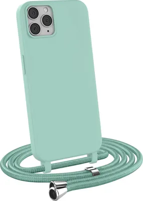 Produktbild von Handykette für Apple iPhone 11 Pro Max - Handyhülle mit Schnur Cover in Mintgrün