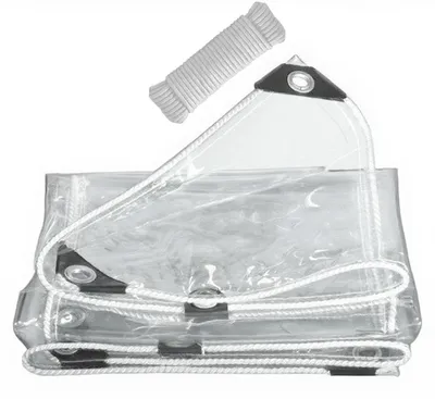 Produktbild von Wasserdichtes Abdeckplane - Transparent - 1,5 x 3 m - 420 g/m² - UV-beständig