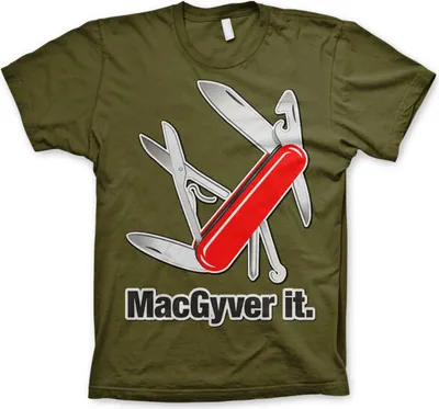 Produktbild von MacGyver It T-Shirt - XX-Large - Olive