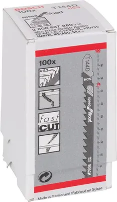 Produktbild von Stichsägeblatt T 144 D Speed for Wood, 100er-Pack