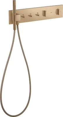 Produktbild von hansgrohe Fertigset ShowerComposition UP-THM, 3 Verbraucher, brushed bronze
