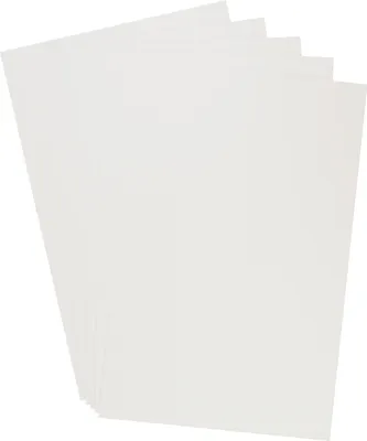 Produktbild von VBS Moosgummi "Extragroß", 3 mm, 60 x 40 cm, 5 Stück Weiß