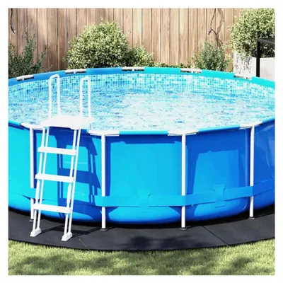 Produktbild von Bodenfolie für Pools Schwarz Ø 458 x 0,2 cm Vliesstoff Poolabdeckung zur Erwärmung des Poolwassers