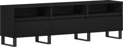Obrázek produktu pro vidaXL TV skříňka černý dubový vzhled 150 x 30 x 44,5 cm