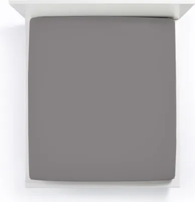 Produktbild von Bella Donna Premium Spannbettlaken Farbe Hellanthrazit Größe 140x190-160x220