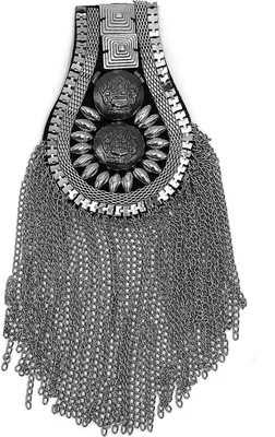 Produktbild von Schulterbrosche, Quasten, Strasssteine, Schmuck, handgefertigt, glänzende Epaulette, Kleidungsdekoration-Splitter1