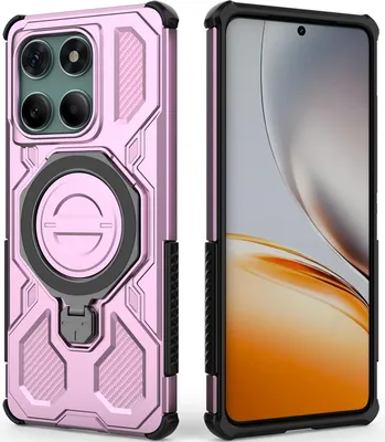 Immagine prodotto di Cover resistente per cellulare per Motorola Edge 60 /Edge 60 Fusion, custodia robusta con supporto ad anello, supporto magnetico e supporto Rosa
