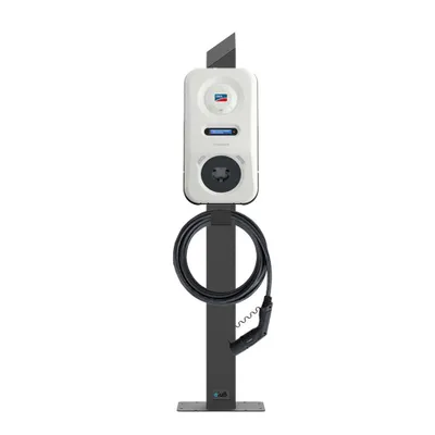 Produktbild von Wallbox Standfuß SMA eCharger - Edelstahl anthrazit (RAL 7016)