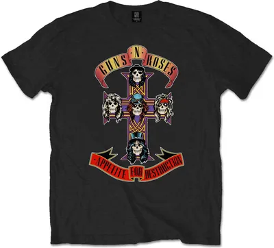Produktbild von Guns N Roses - "Appetite For Destruction" T-Shirt für Herren/Damen Uni RO1429 (M) (Schwarz)