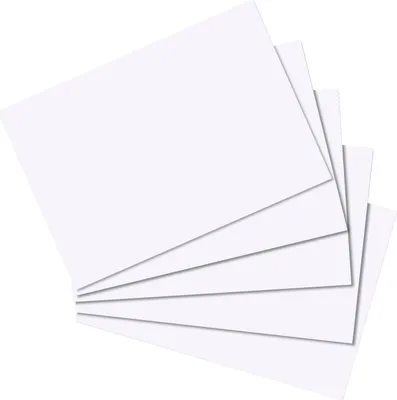 Image de Herlitz 50021406 Herlitz Karteikarte A8 blanko ws hf eingeschweißt mit Aufrei