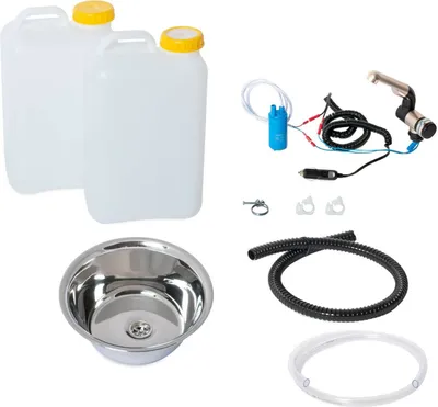 Image de 12V Camping Evier kit lavabo Evier 32cm (320mm) 19 litres VW T5 T6