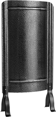 Productafbeelding van Ovenscherm Hittebescherming - Haard Schild - Veilig Stoken - Gehamerd Oud IJzer - 91x46cm - Antraciet