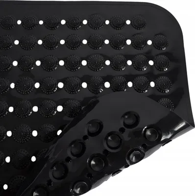 Produktbild von Sepio Badewannenmatte Schwarz 43,5x43,5 cm, Duschmatte rutschfest, Antirutschmatte Badewanne, Duschmatte, Rutschmatte Badewanne, Bathroom Mat