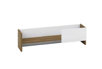 Immagine prodotto di Scaffale a muro HANILA - noce / bianco lucido