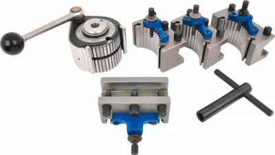 Produktbild von ELMAG Schnellwechsel-Stahlhalter SET, 5-tlg. bestehend aus: Stahlhalterkopf MB, 3 Wechselhalter MBD 32x120 mm, 1 Wechselhalter MBH 32x130 mm (Prisma