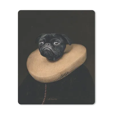 Produktbild von MuchoWow® Mauspad Mousepad Hund - Malerei - Alte Meister 19x23 cm - Mousepads - Maus Mat - Pad - Mausunterlage - Mauspads - Spielen
