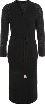 Produktbild von Knit Factory Gina Lange Strickjacke - Schwarz - 40/42