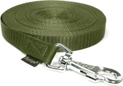 Produktbild von Mystique® Nylon Schleppleine 20mm khaki 30m robust Karabinerhaken