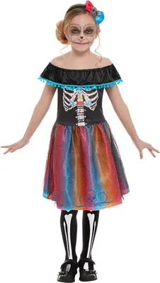 Produktbild von Neon Tag der Toten Kindergröße: 116-128