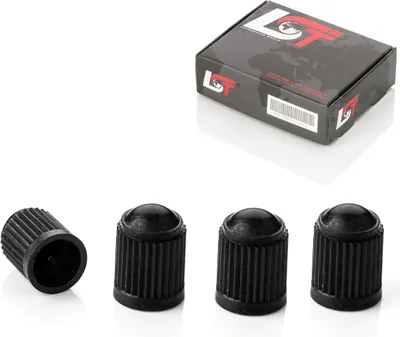 Produktbild von 4x Ventilkappen Reifenventil Kappe Schwarz für JEEP CHEVROLET CHRYSLER FORD LAND