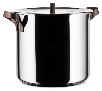 Kochtopf Ø 24 cm, Edelstahl 18/10, PVD-Griffe, induktionsgeeignet