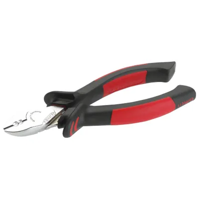 Produktbild von Cimco 10 0652, Diagonale Zange, 2,5 mm, Schockresistent, PolyurethanKunststoff, Stahl, Kunststoff, Schwarz, Rot