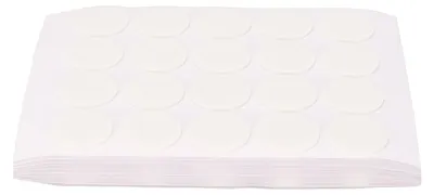 Productafbeelding van 200 stuks kaarsdochtstickers, DIY, ronde vorm, transparante lijm, hotsmeltlijm voor kaarsdraden