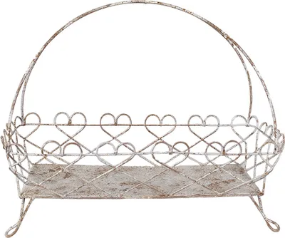 Obrázok produktu pre Clayre & Eef Etagere 50x24x41 cm Bielo-hnedý kov