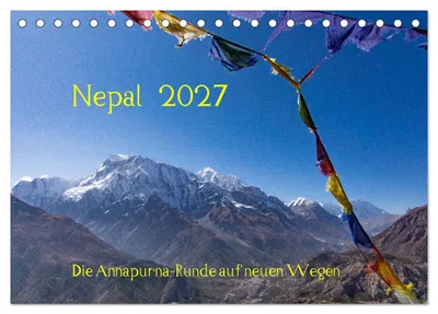 Produktbild von NEPAL - rund um die Annapurna (Tischkalender 2027 DIN A5 quer), CALVENDO Monatskalender
