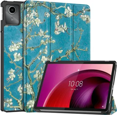 Produktbild von Lenovo Tab M11 Hülle - Tri-Fold Ständer Klapphülle mit Schlaf/Wach-Funktion - Blüte