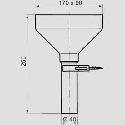 Produktbild von SANIT 01.441.00..0000 Anschlussrohr 250x40 mit