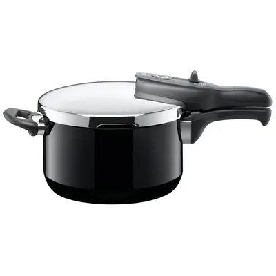 Produktbild von Silit Sicomatic t-plus, 4,5 l, Keramik, Gas, Induktion, Versiegelte Platte, Schwarz, 22 cm, Edelstahl, 250 °C