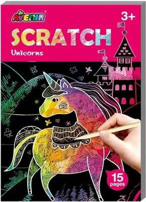 Immagine prodotto di Libro di attività da grattare mini - unicorno