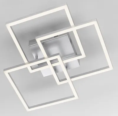 Produktbild von casa NOVA Deckenleuchte ANUBIS LBH 52x52x9 cm silber Deckenlampe
