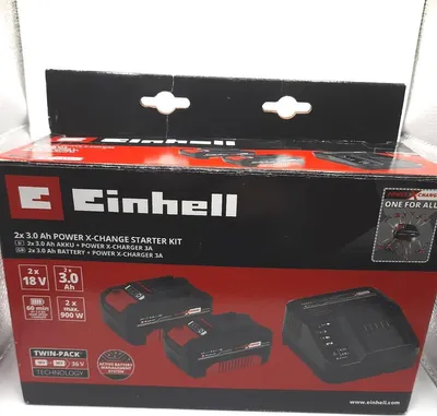 Obrázok produktu pre EINHELL Power X-Change 18V 2x 3,0Ah PXC štartovacia súprava, 18 V, kapacita: 3 Ah - A