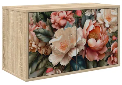 Zdjęcie produktu dla vidaXL RTV stojak do montażu na ścianie BORNE, 69 x 33 x 40 cm, imitacja dębu Sonoma