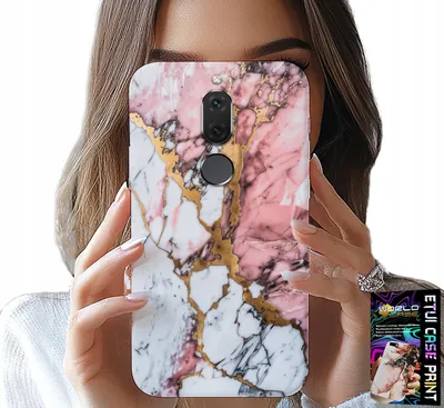 Obrázek produktu pro Pouzdro Pro Huawei Mate 10 Lite - Růžový A Bílý Mramor, Kamenné Vzory