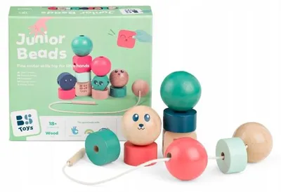 Produktbild von BS Toys Fädelspiel, 1,5 Jahr(e), Holz, Mehrfarbig