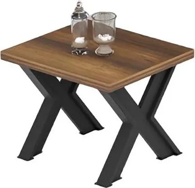 Image de Table d'appoint Table en bois Rectangulaire Bureau Marron Bois