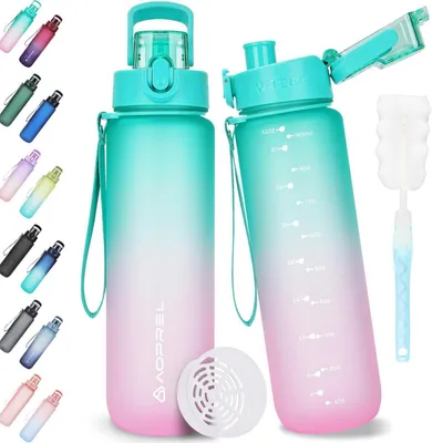 Produktbild von AOPREL Trinkflasche 1 Liter BPA-frei Tritan Auslaufsicher Sport Wasserflasche