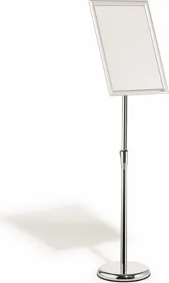 Zdjęcie produktu dla DURABLE Stojak pod?ogowy z aluminiow? ram? zatrzaskow? A3, Srebrny, 479923