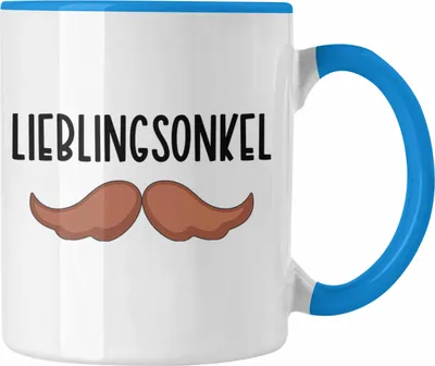 Produktbild von Trendation - Bester Onkel Ever Tasse Geschenk Geburtstag Weihnachten Lustig Geschenkideen von Nichte Lieblingsonkel (Blau)
