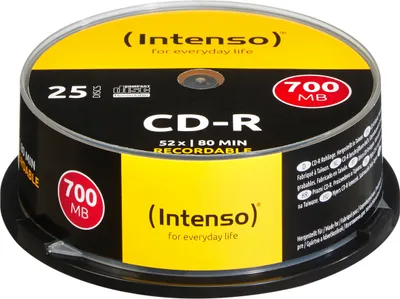 Produktbild von Intenso CD-R 700Mb 52x spindel (25)
