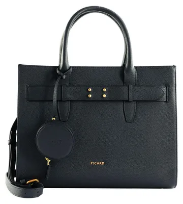 Produktbild von PICARD Leder Umhängetasche Chic Way Shopper Ocean dunkelblau