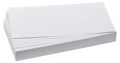 Productafbeelding van Franken UMZ102009 Moderatiekaart - Rechthoekig, 205 x 95 mm, wit, 500 stuks